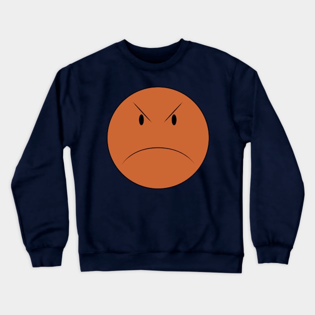 Angry Face Crewneck Sweatshirt by langstal